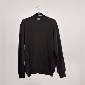 Neiman Marcus 100% Merino Wool Extrafine Sweater Brown XL
